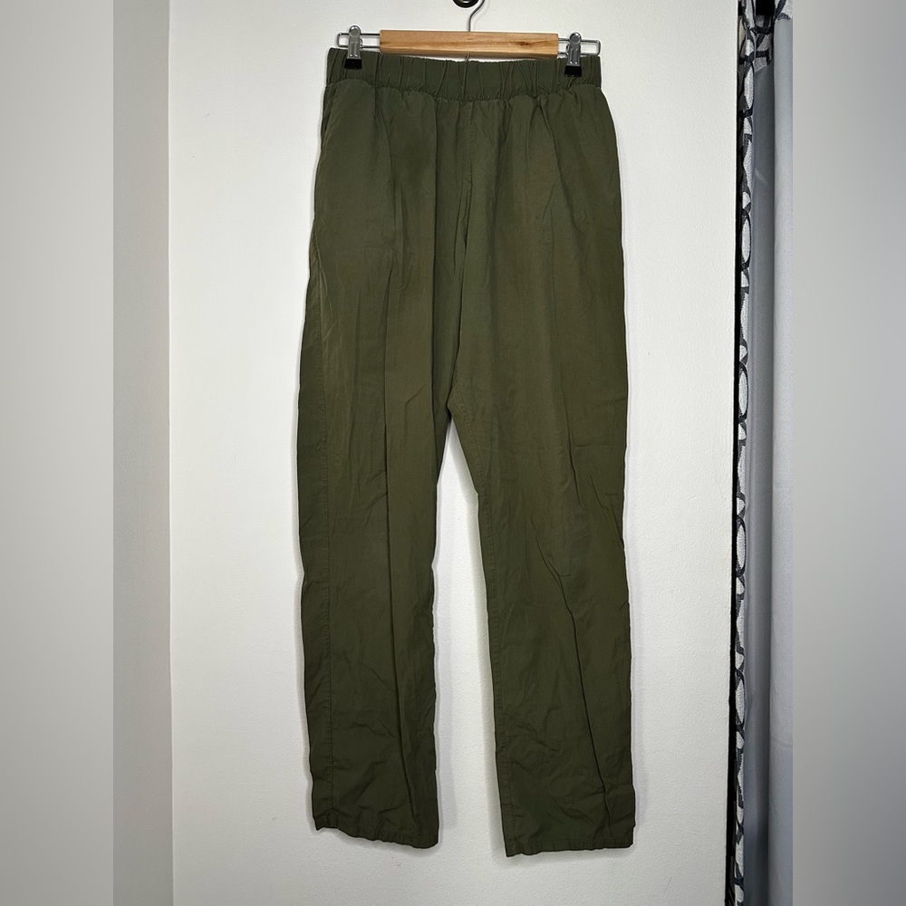 For Days Elastic Waist Green Pants (M)